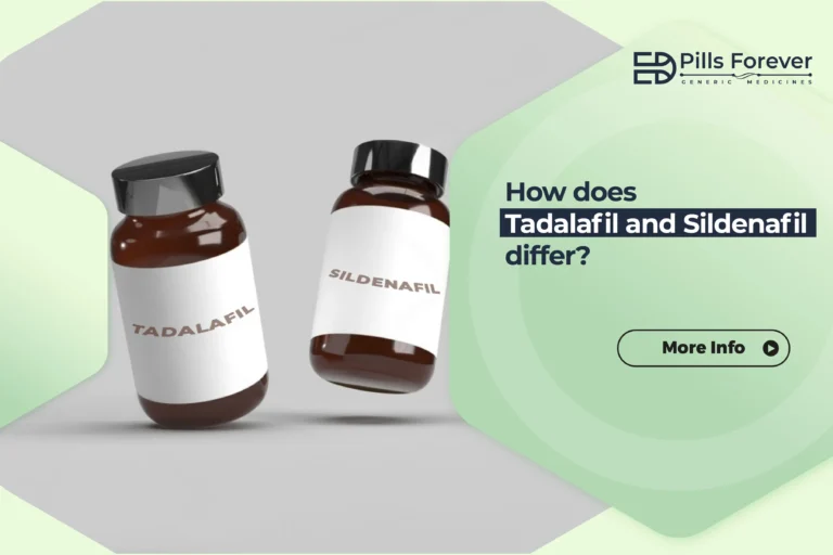 How does Tadalafil and Sildenafil differ