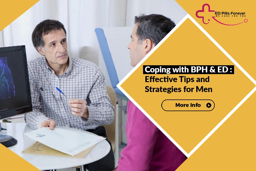 Doctor discussing BPH and ED with a patient.”