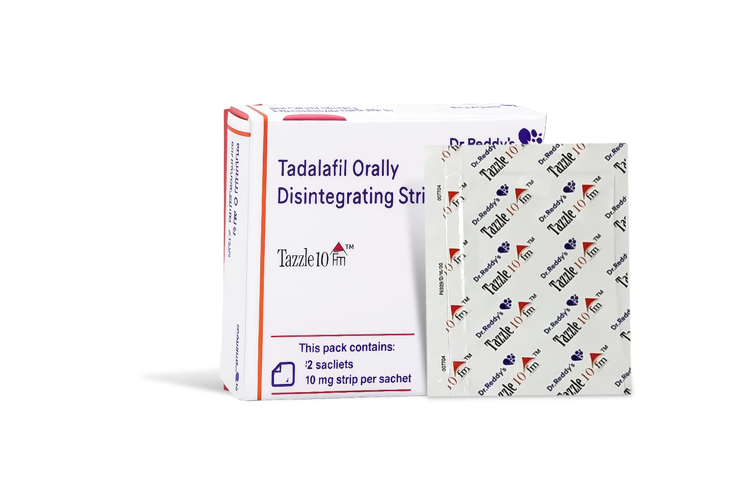 Tazzle 10 Mg FM (Tadalafil Orally Disintegrating Strips) - Image 3