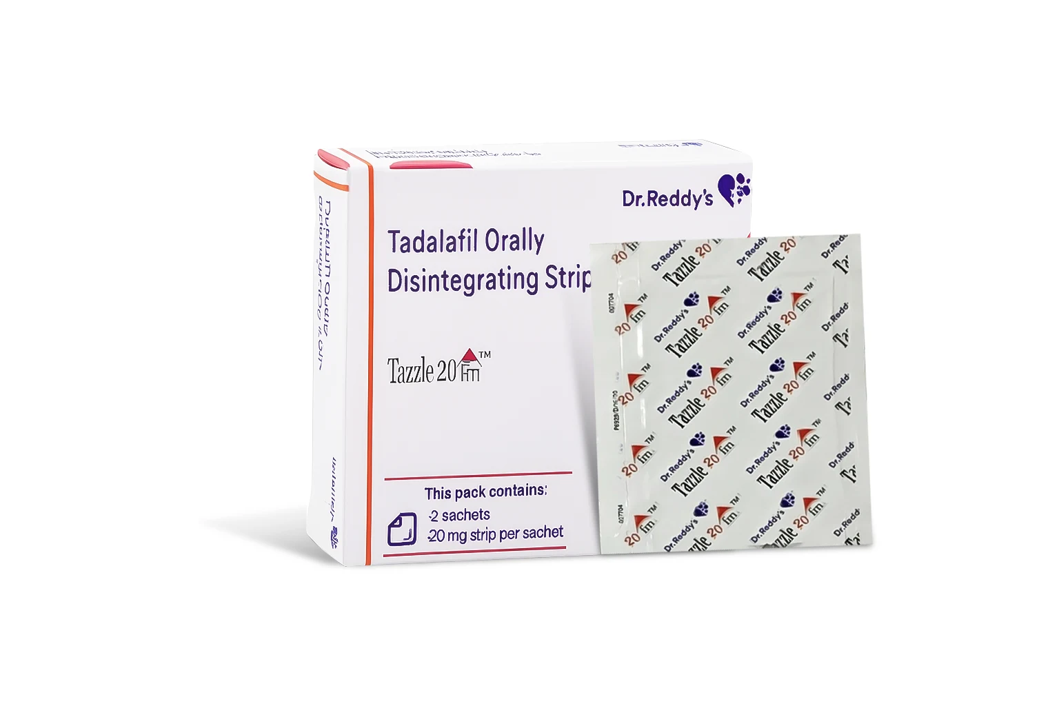 Tazzle 20 FM (Tadalafil Orally Disintegrating Strips) - Image 3