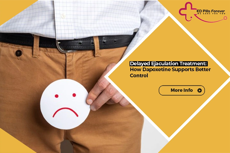 Dapoxetine tablets for premature ejaculation treatment to improve control and performance