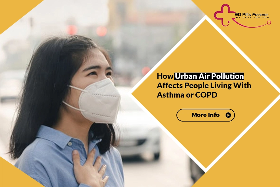 Air pollution effects on asthma COPD