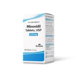 Minoxidil Tablets 2.5 mg by Actavis 100 Count (Rx)
