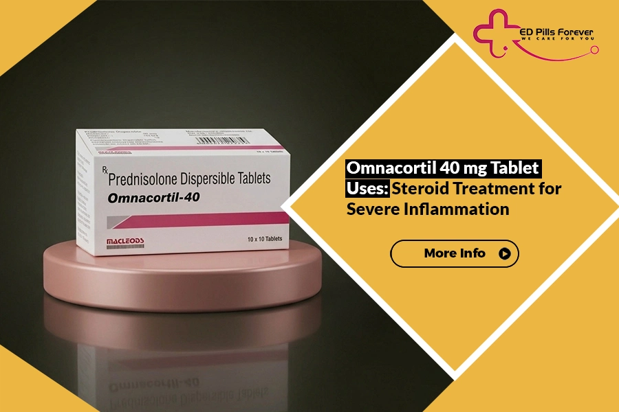 Omnacortil 40 mg tablet uses for severe inflammation steroid treatment