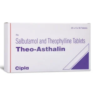 Theo Asthalin 2 mg+100 mg Salbutamol Theophylline Tablets by Cipla