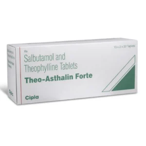 Theo Asthalin Forte 4 mg+200 mg Salbutamol Theophylline Tablets by Cipla