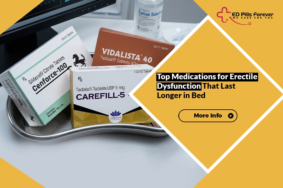 ED medications that last longer including sildenafil and tadalafil packs
