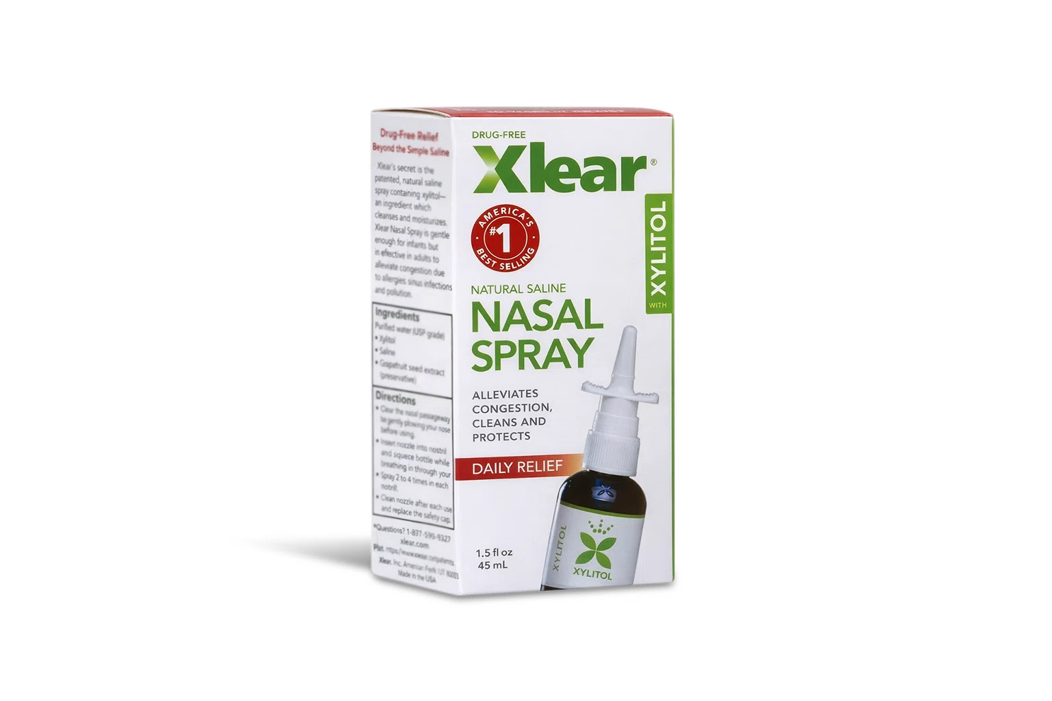 Xlear Natural Nasal Spray with Xylitol 1.5 fl oz