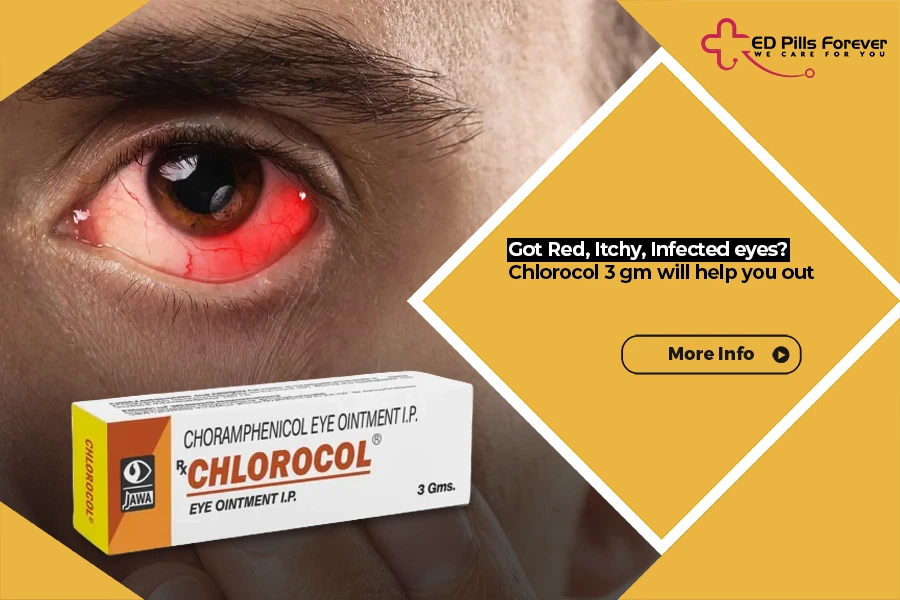 Got Red_ Itchy_ Infected eyes- Chlorocol 3 gm will help you out