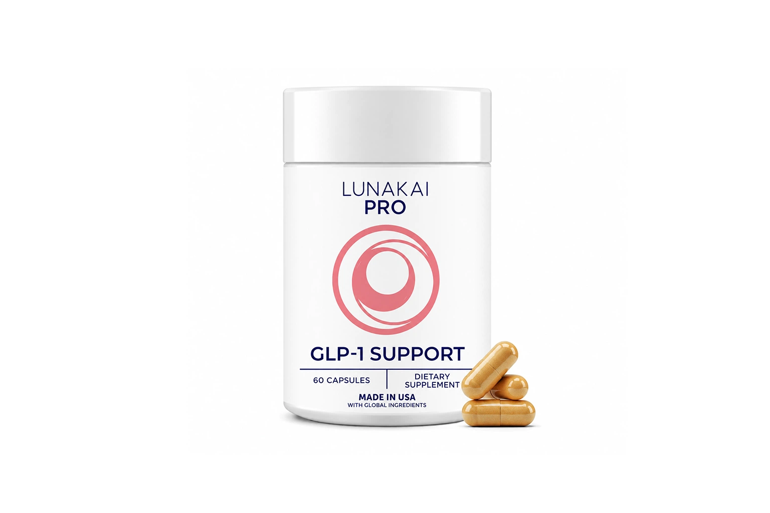 Lunakai USA Made GLP-1 Supplement - Natural GLP 1 Support with Probiotics & Resveratrol - Image 2