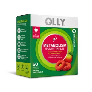 OLLY Metabolism Gummy Rings, Metabolism and Cellular Energy Chewable Supplement