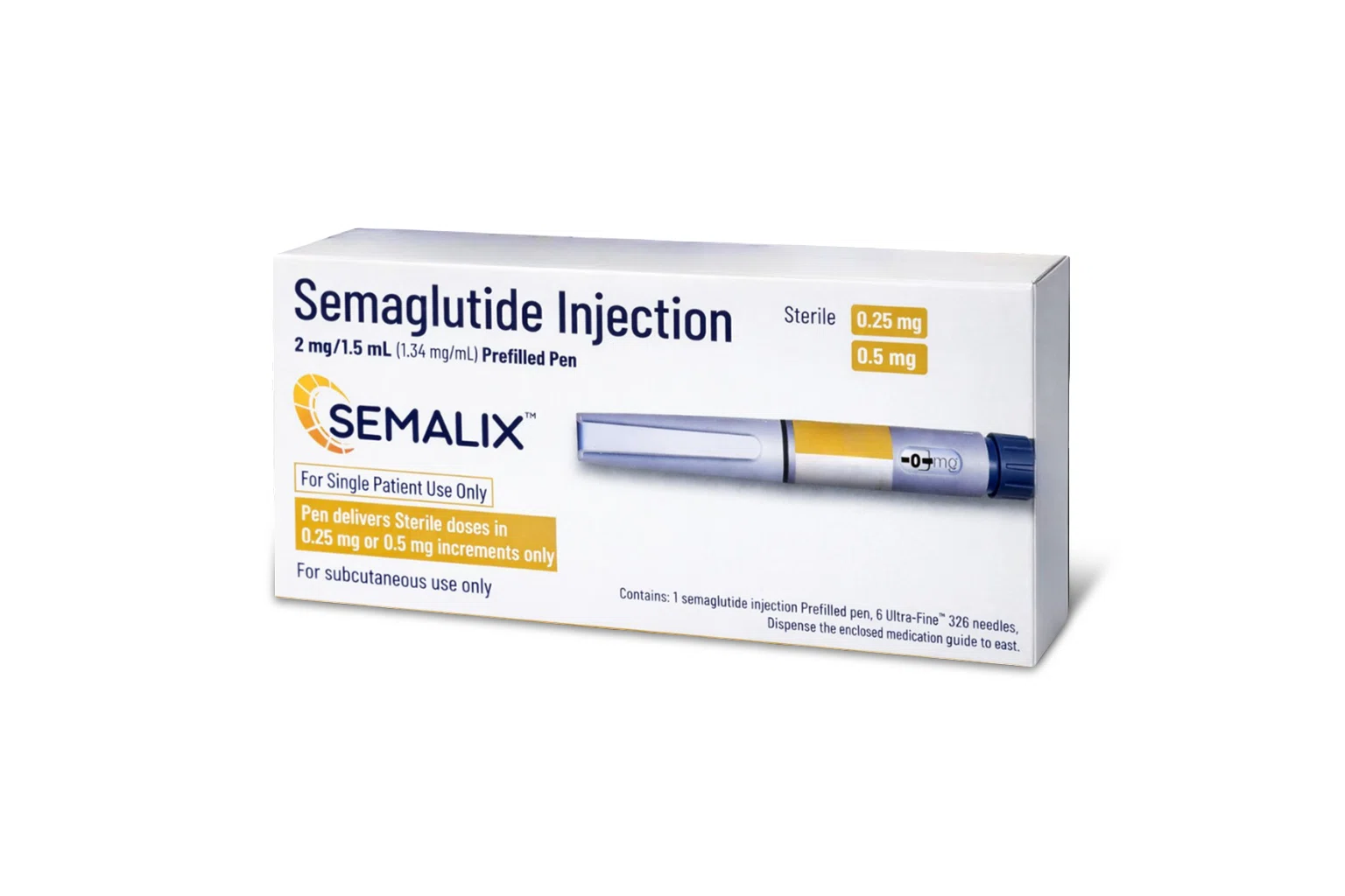 Semalix 0.25mg 0.5mg Pre filled Pen