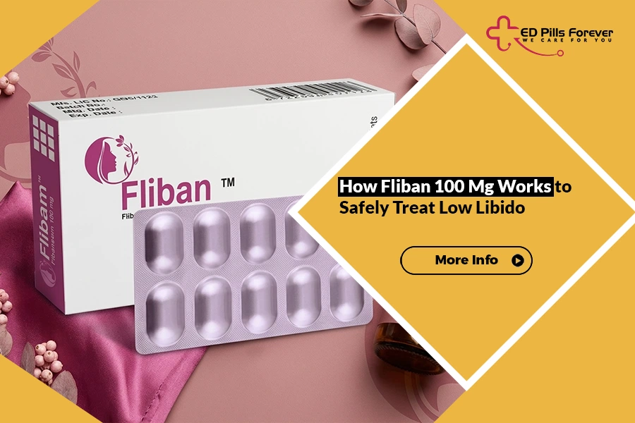 Fliban 100 Mg tablets pack for treating low libido in women