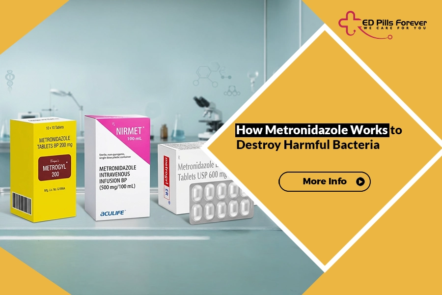 How Metronidazole works to destroy bacteria and parasites at the cellular level