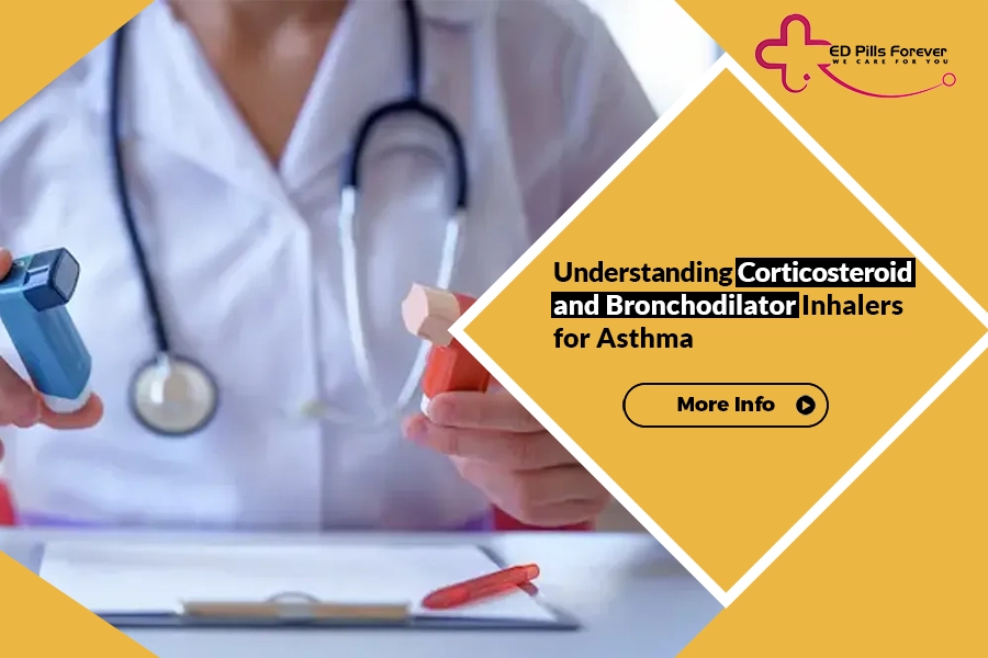 Corticosteroid and bronchodilator inhalers for asthma