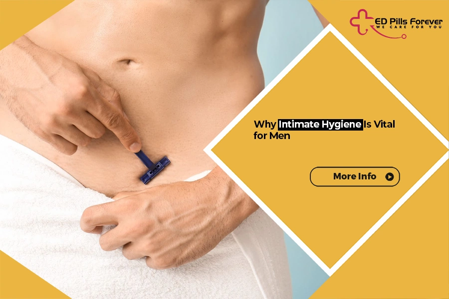 Men's intimate hygiene and wellness.