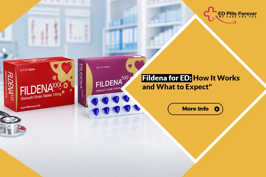 Fildena for ED tablets - Sildenafil Citrate 100mg for erectile dysfunction treatment