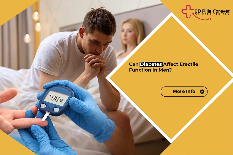 Diabetes and erectile function in men showing the connection between blood sugar levels and erectile health.