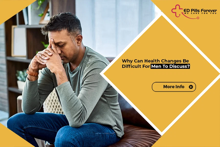 A man reflecting on health changes and personal concerns